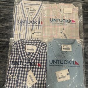 UNTUCKit Womens Assorted Color Shirts 4 pack Bundle Size 6